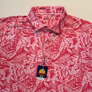 Johnnie-O Floral Golf Polo medium